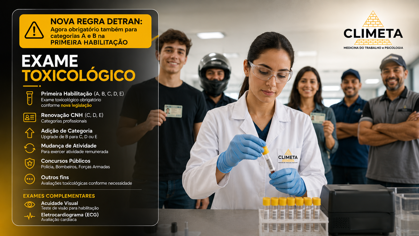 Exame Toxicológico CLIMETA